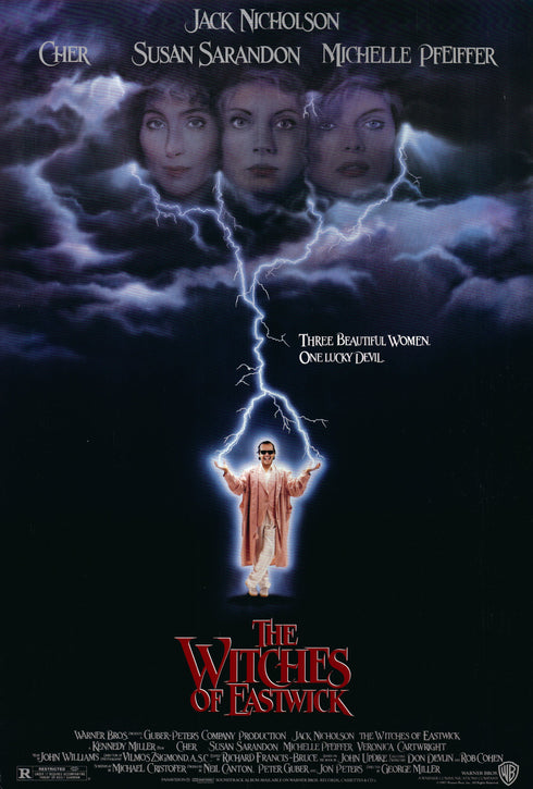 the witches of eastwick 1987 one sheet poster rolled